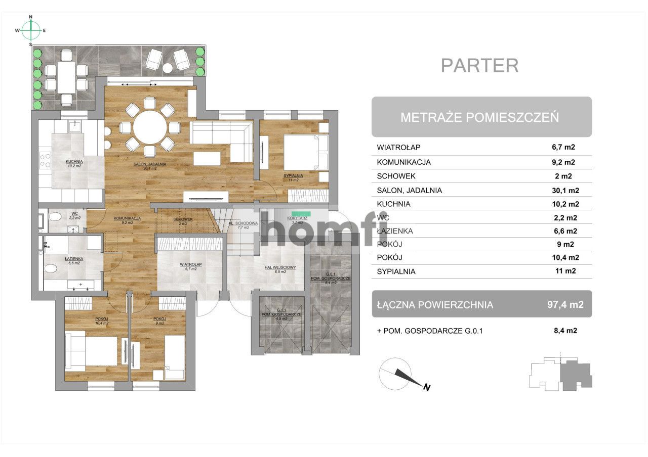 New Apartment, Ground Floor, 4 Bedrooms, Garden - Квартира - Продаж - Słupski, Ustka