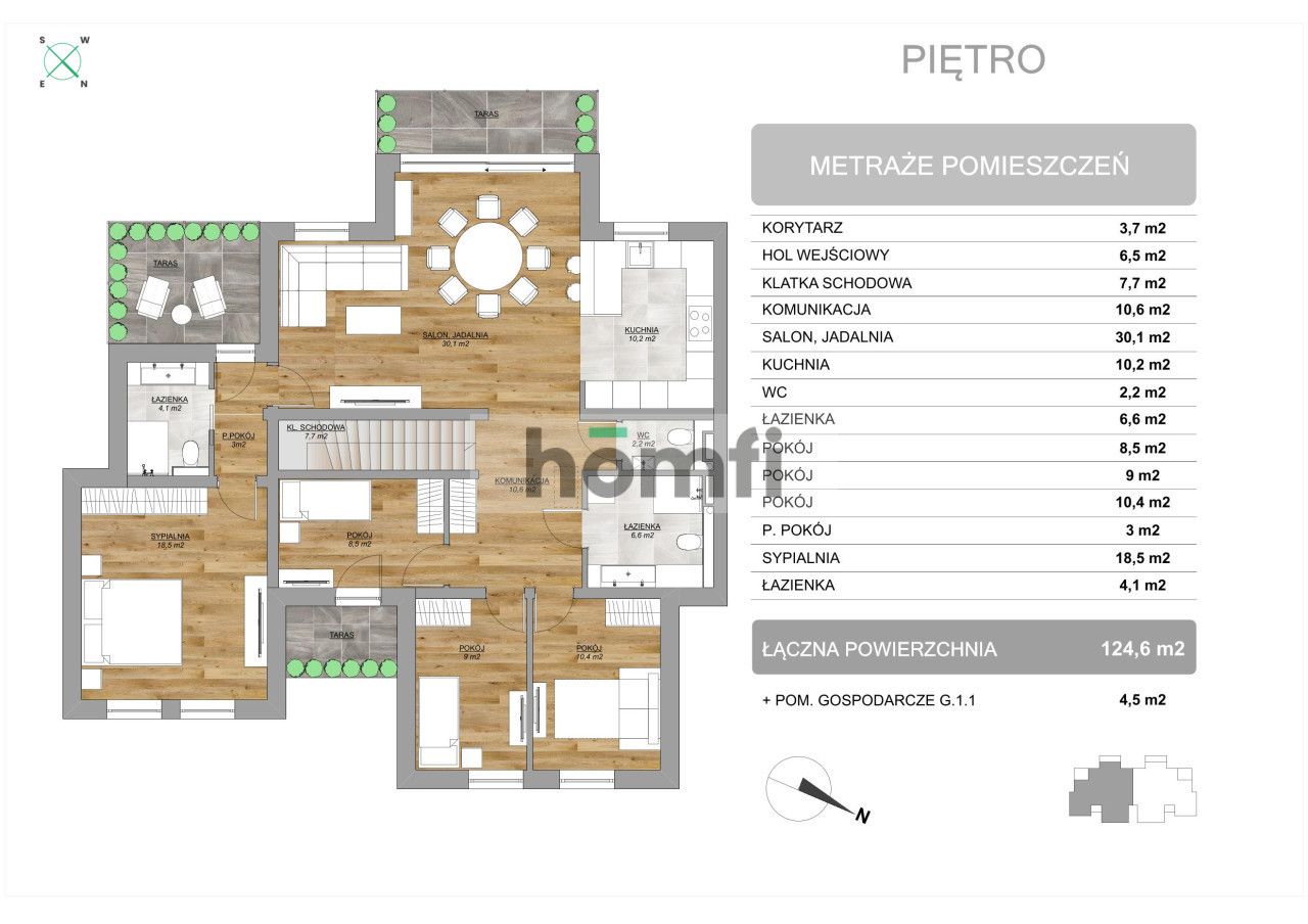 Ustka, Apartment - 4 Bedrooms, 1st Floor, Garden - Квартира - Продаж - Słupski, Ustka