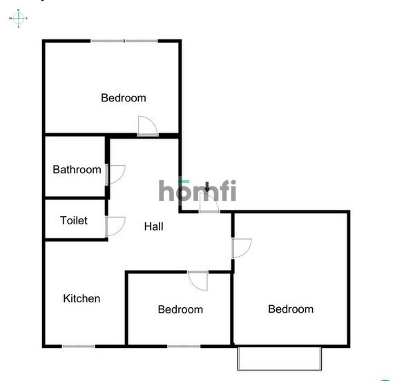 A three-room apartment with a separate kitchen and a balcony in need of renovation in a very good location - Apartment - Sale - Kraków, Nowa Huta