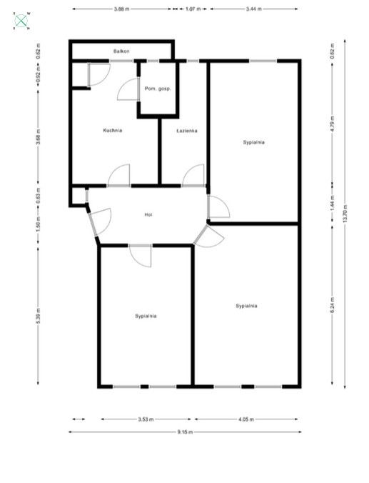 Spacious apartment in the center of Bytom. - Квартира - Продаж - Bytom, Centrum