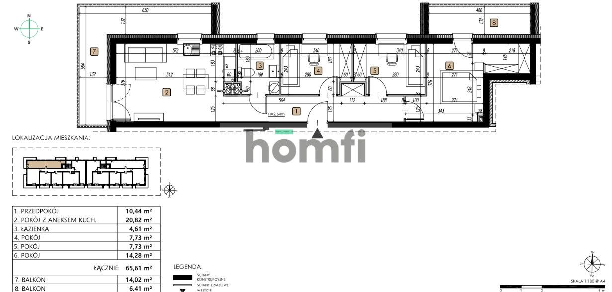 Nowe mieszkanie Węglin 65,61 - Mieszkanie - Sprzedaż - Lublin, Węglin Południowy