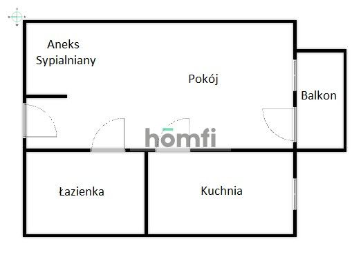 Przytulne 35m studio z balkonem ul. Dunin-Wąsowicza - Mieszkanie - Wynajem - Kraków, Krowodrza / Zwierzyniec