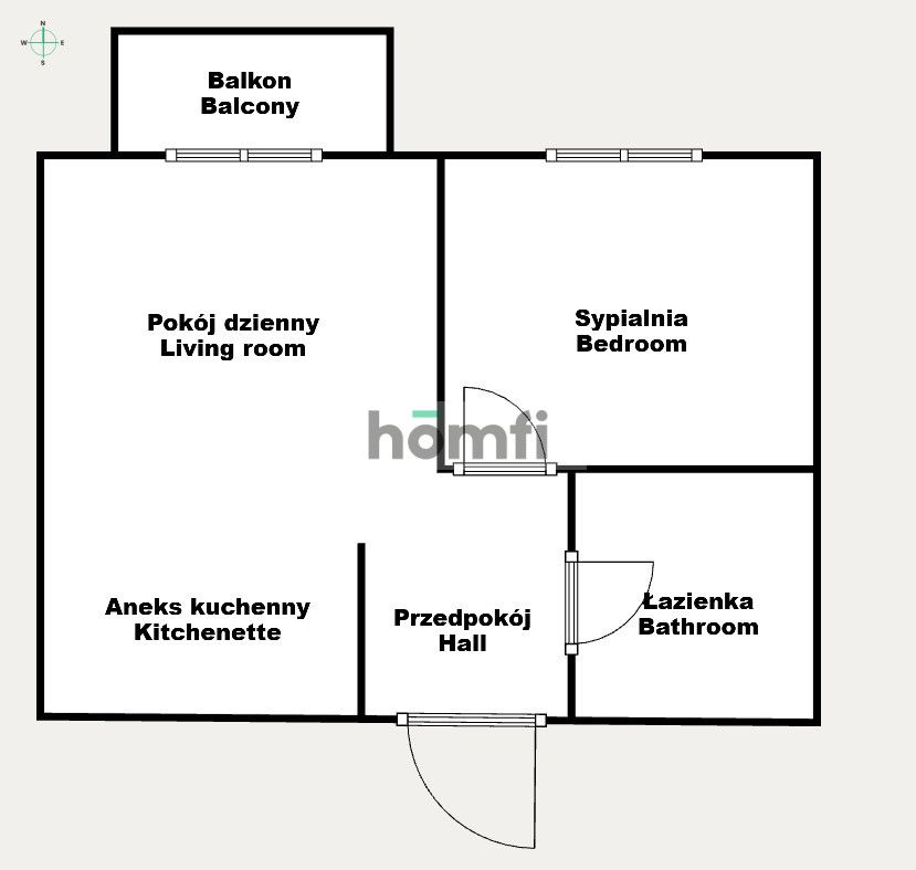KAJDASZA | nowe, parking, klimatyzacja, balkon - Mieszkanie - Wynajem - Wrocław, Krzyki / Jagodno