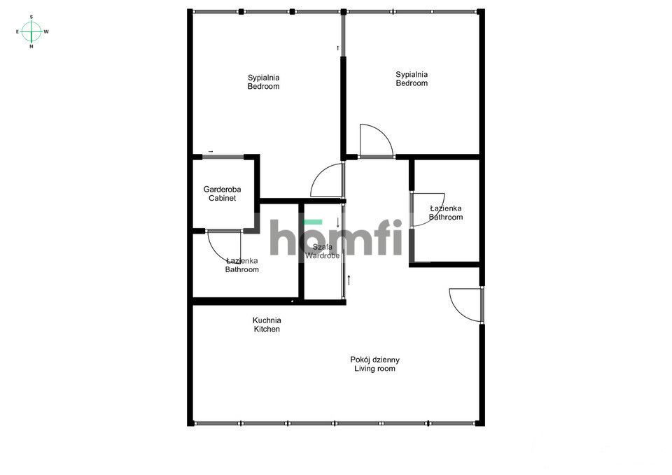 Apartament Sky Tower | 3 pokoje, 107m2, 12 piętro - Mieszkanie - Wynajem - Wrocław, Krzyki