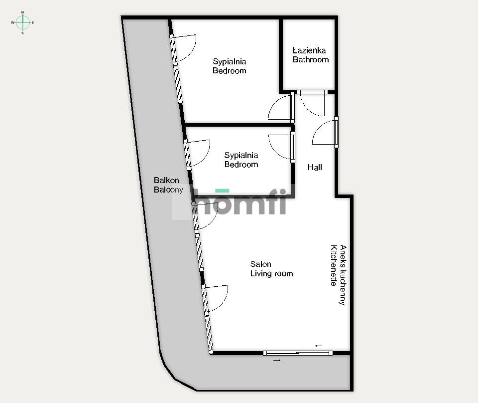 Premium 3 rooms with balcony and garage Old Town - Apartment - Sale - Wrocław, Stare Miasto / Szczepin