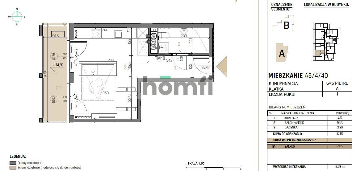 Mieszkanie w stanie deweloperskim-odbiór 2027 - Mieszkanie - Sprzedaż - Kielce, Nowy Folwark