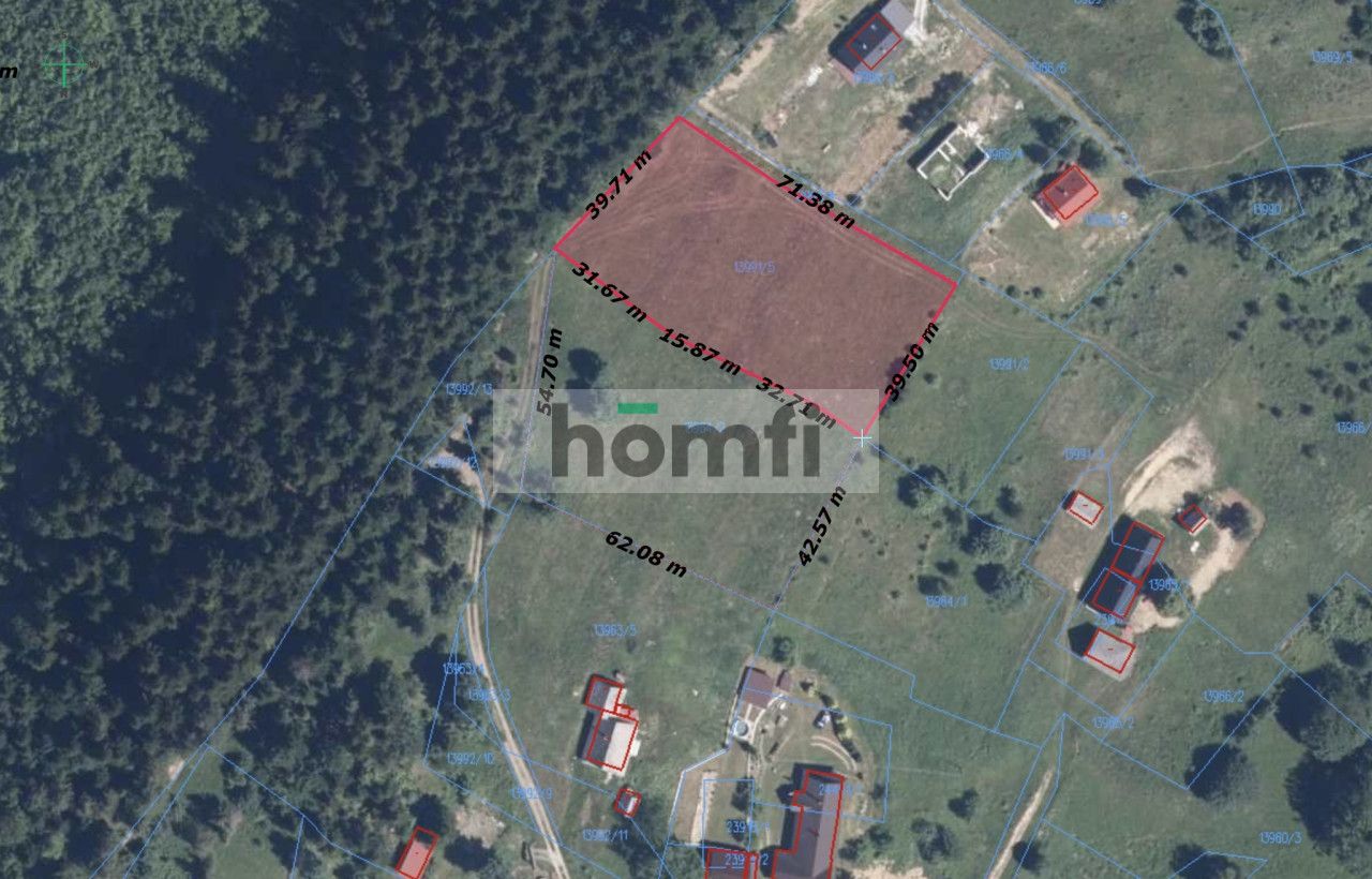 Unique building plot with panoramic views - Plot - Sale - Suski, Zawoja