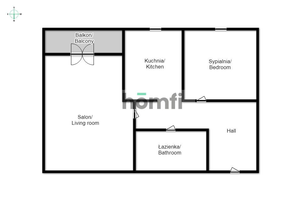 For rent: a spacious two-room apartment with a separate kitchen, located at Osiedle Avia - Apartment - Rent - Kraków, Nowa Huta / Czyżyny
