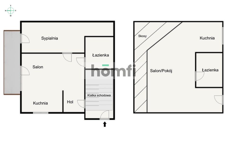 Dwupoziomowe mieszkanie 75 m² na południu Rzeszowa - Mieszkanie - Sprzedaż - Rzeszów, Zalesie