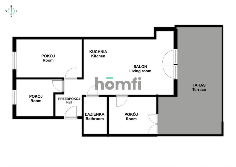 4 pokoje | duży taras | kameralne osiedle | Kraków, Morcinka - Mieszkanie - Sprzedaż - Kraków, Nowa Huta / Wzgórza Krzesławickie
