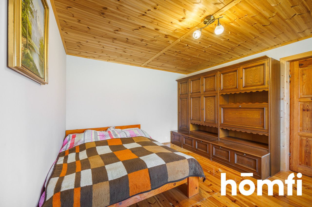 For sale wooden house in the forest with a plot of 80 ares - House - Sale - Dębicki, Pilzno / Machowa