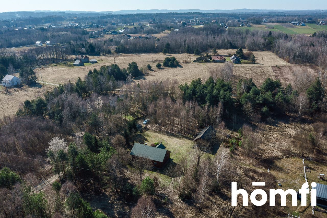 For sale wooden house in the forest with a plot of 80 ares - House - Sale - Dębicki, Pilzno / Machowa