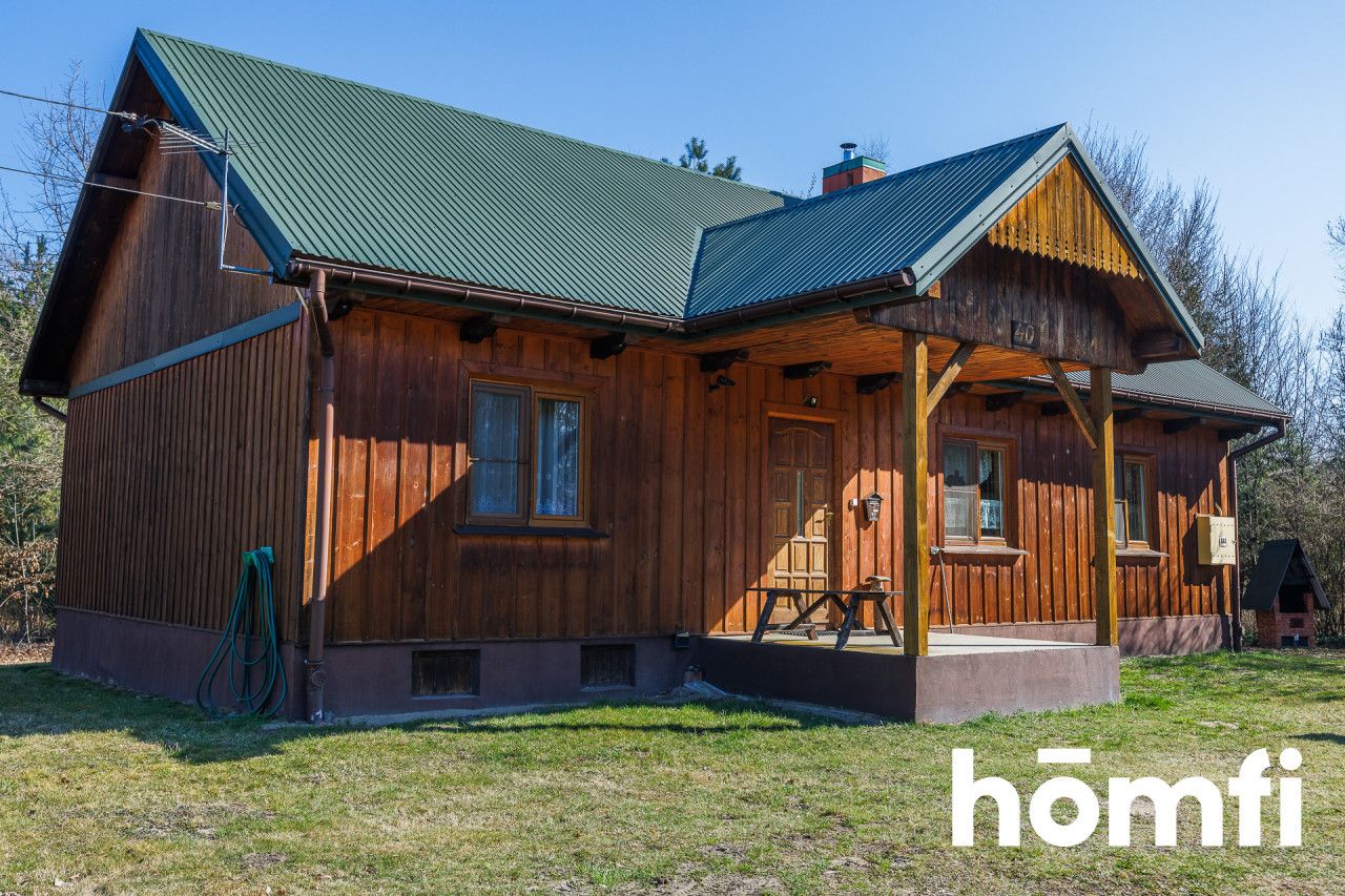 For sale wooden house in the forest with a plot of 80 ares - House - Sale - Dębicki, Pilzno / Machowa