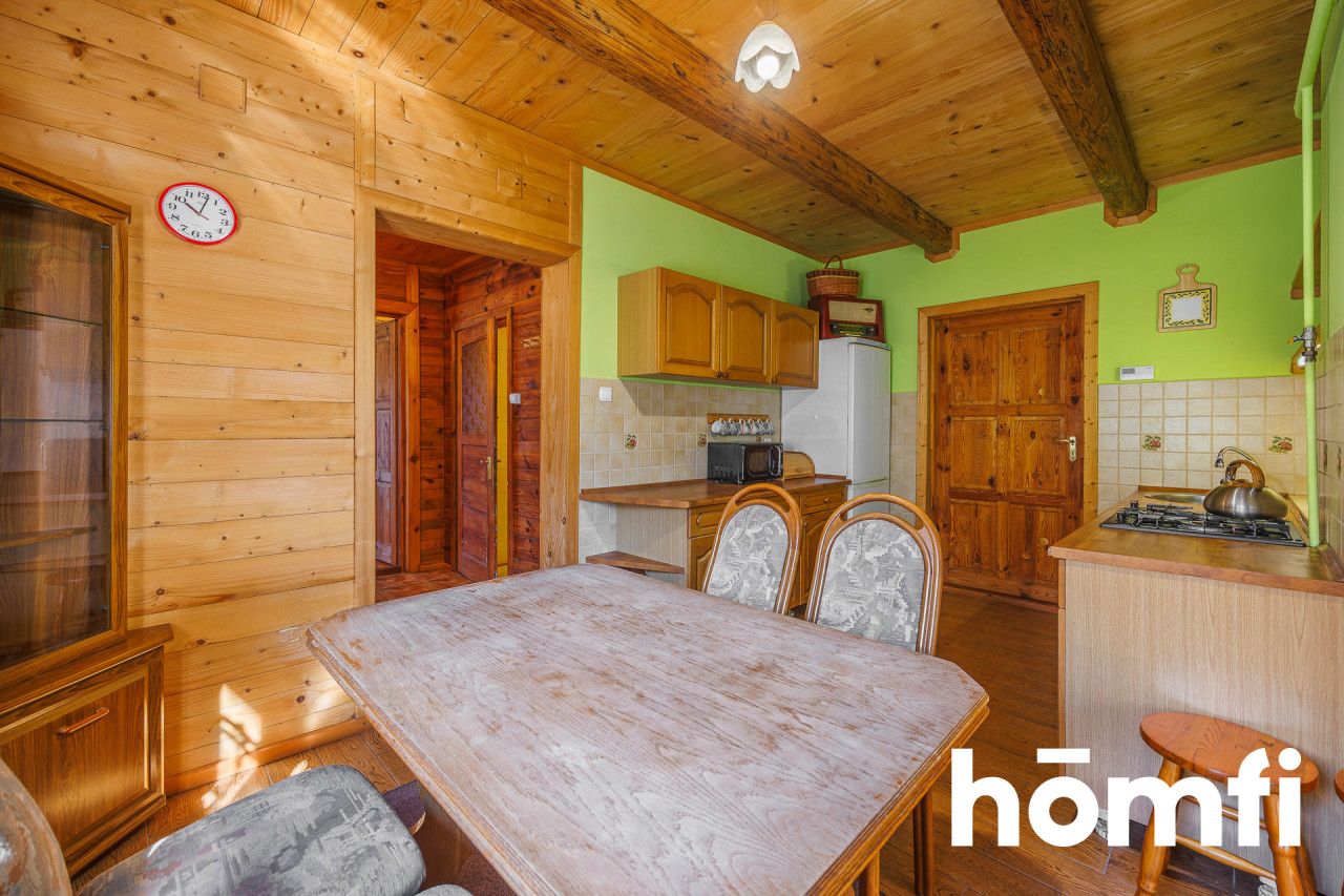 For sale wooden house in the forest with a plot of 80 ares - House - Sale - Dębicki, Pilzno / Machowa