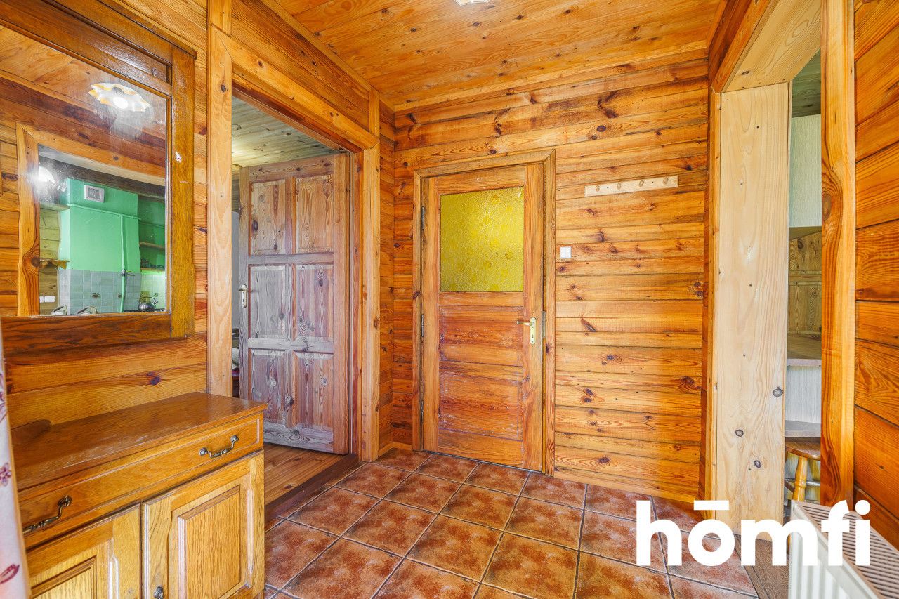 For sale wooden house in the forest with a plot of 80 ares - House - Sale - Dębicki, Pilzno / Machowa