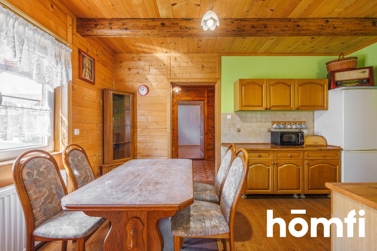 For sale wooden house in the forest with a plot of 80 ares - House - Sale - Dębicki, Pilzno / Machowa