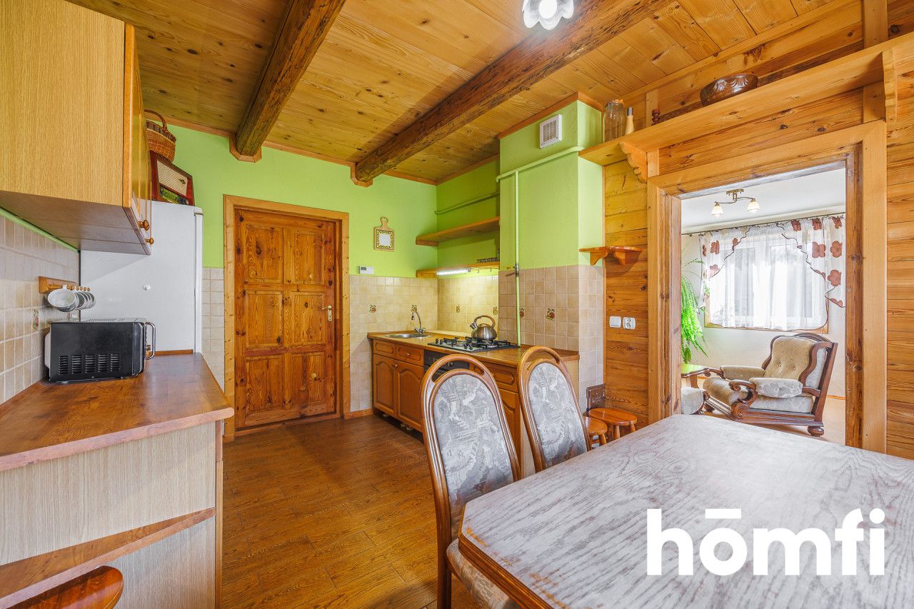 For sale wooden house in the forest with a plot of 80 ares - House - Sale - Dębicki, Pilzno / Machowa