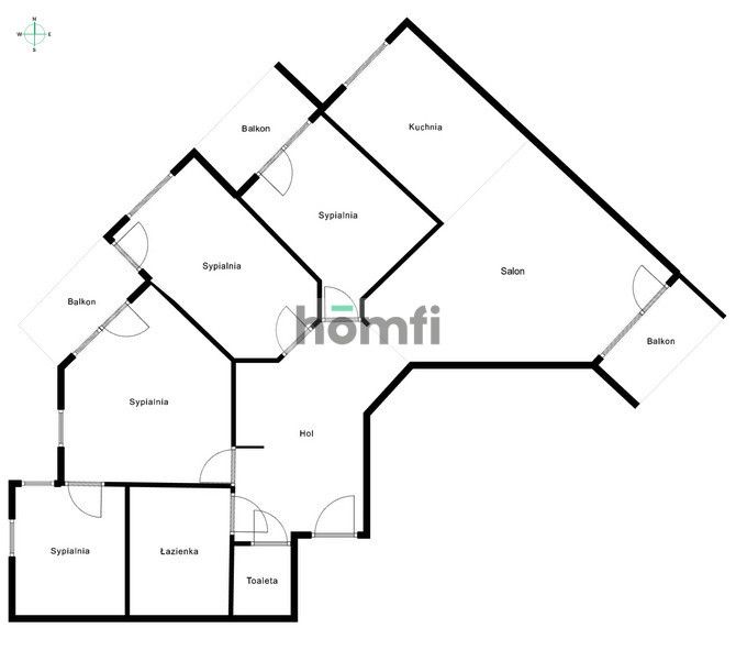 Komfortowe 5-pokojowe mieszkanie z 3 balkonami – idealne dla rodziny lub grupy znajomych! - Mieszkanie - Wynajem - Rzeszów, Zalesie