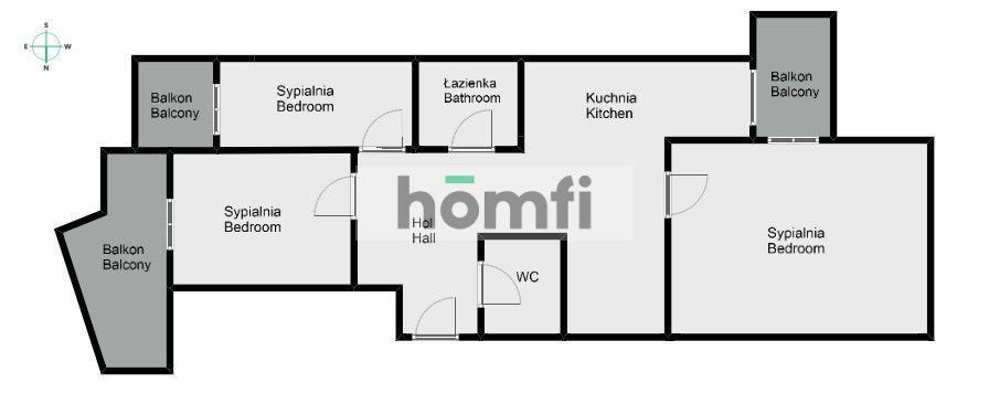 3 pokoje z osobną kuchnią, 68m2, garaż, ul Tęczowa - Mieszkanie - Wynajem - Wrocław, Stare Miasto