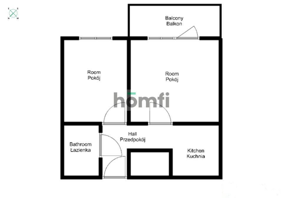 Scheduled two-room apartment on Krzyki - Квартира - Оренда - Wrocław, Krzyki