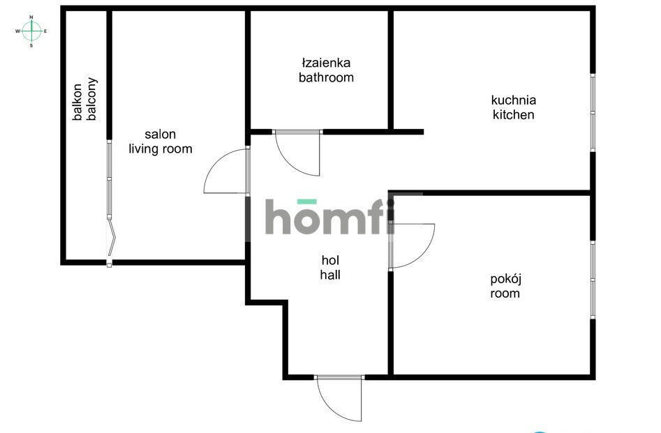 FOR SALE: 2-Room Apartment, 47m² / BIEŻANÓW-PROKOCIM / Księdza Piotra Ściegiennego Street - Apartment - Sale - Kraków, Podgórze / Bieżanów-Prokocim