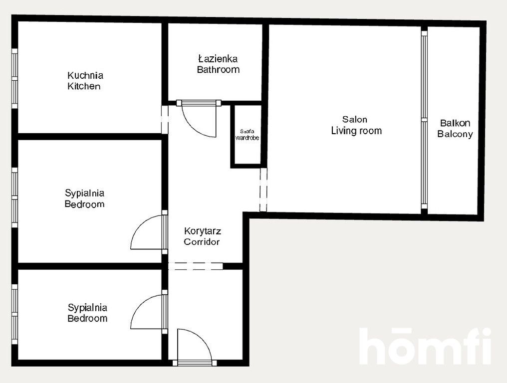 Renovated, bright 3-room apartment with a balcony - Apartment - Sale - Kraków, Podgórze