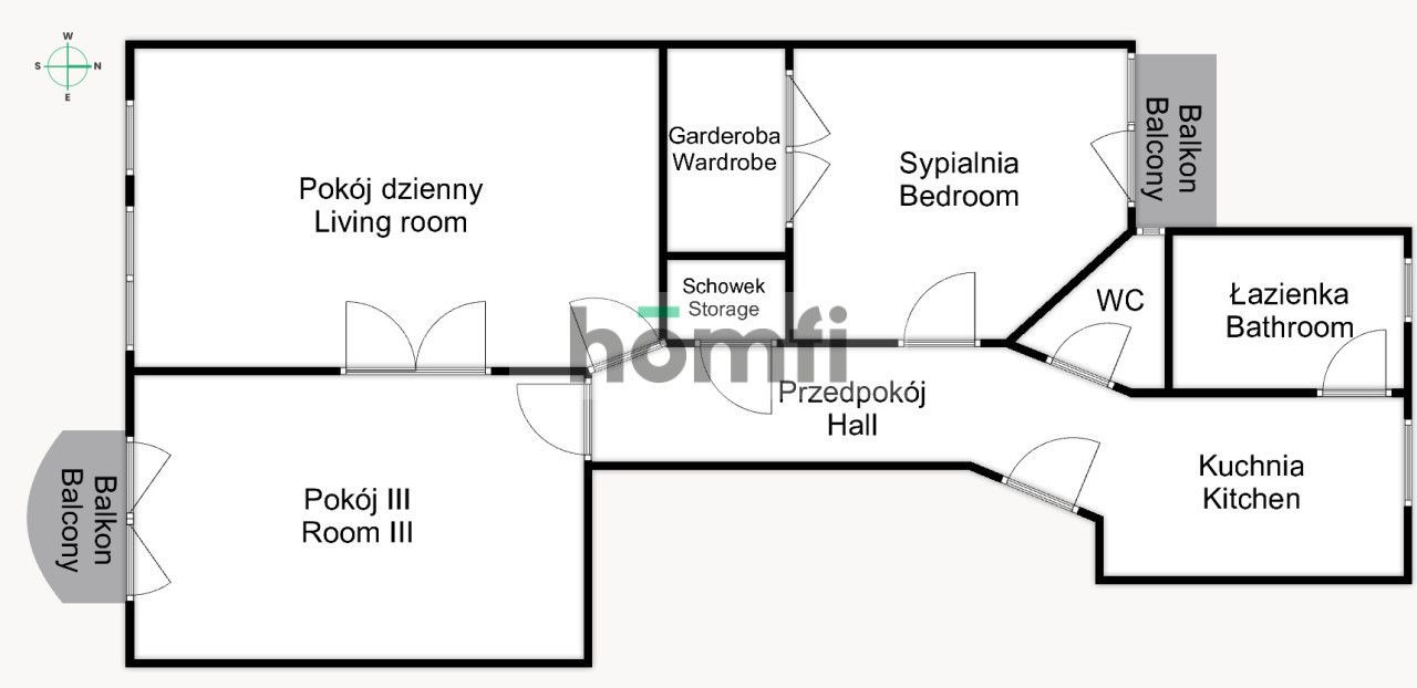 3 room apartment in renovated tenement house - Apartment - Rent - Wrocław, Krzyki / Huby