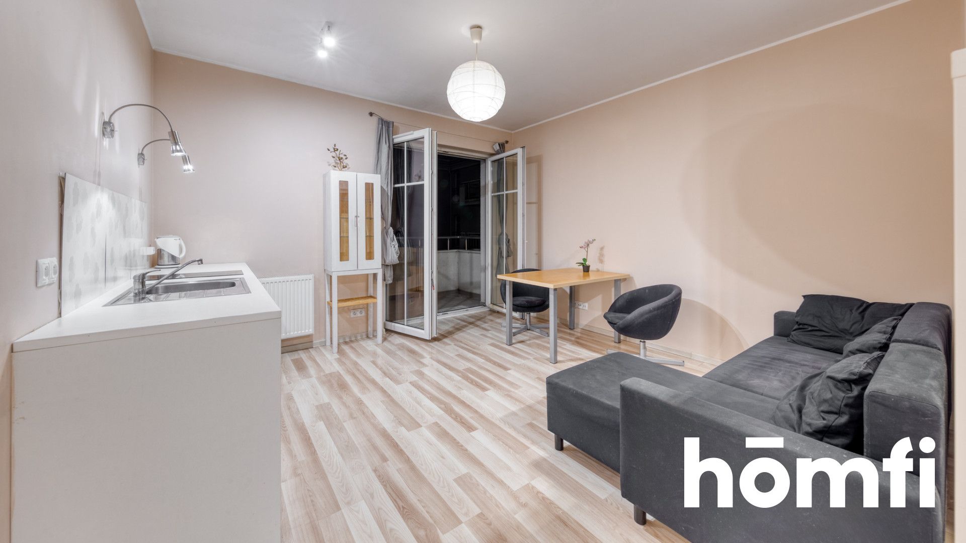 Studio apartament with balcony in City center - Apartment - Rent - Łódź, Polesie