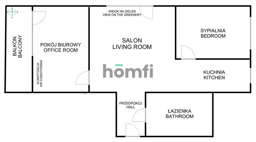 AIR CONDITIONED 3 ROOMS 5 MIN FROM METRO MŁYNÓW | SEPARATE KITCHEN | LARGE BASEMENT | BALCONY | AIR CONDITIONING - Apartment - Sale - Warszawa, Wola / Młynów