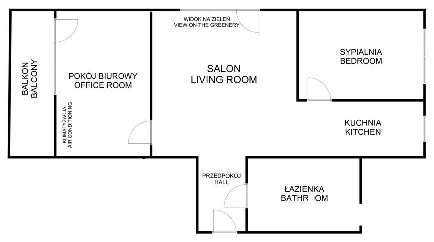 AIR CONDITIONED 3 ROOMS 5 MIN FROM METRO MŁYNÓW | SEPARATE KITCHEN | LARGE BASEMENT | BALCONY | AIR CONDITIONING - Apartment - Sale - Warszawa, Wola / Młynów