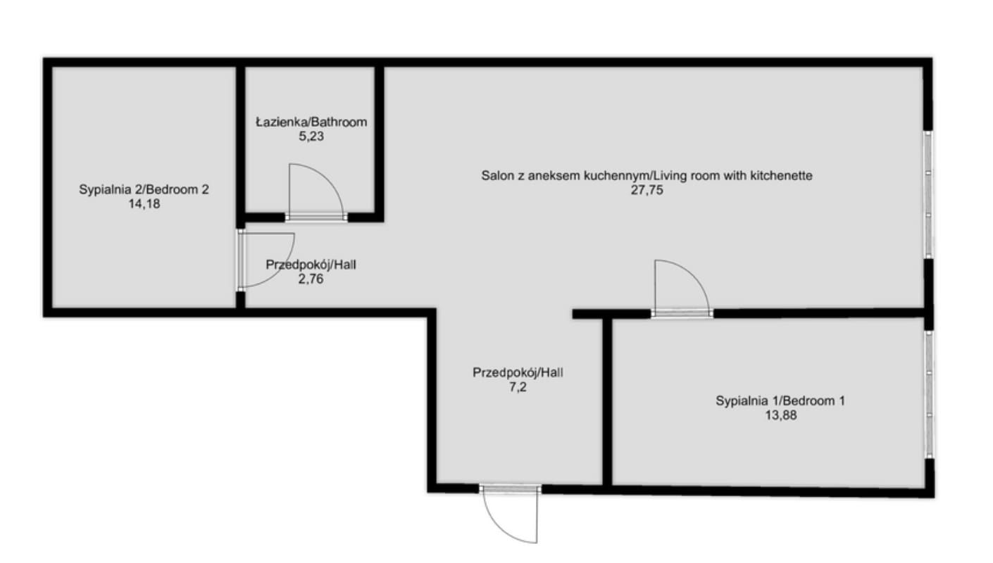 3 pokoje | wysoki standard | miejsce postojowe - Mieszkanie - Sprzedaż - Kraków, Podgórze
