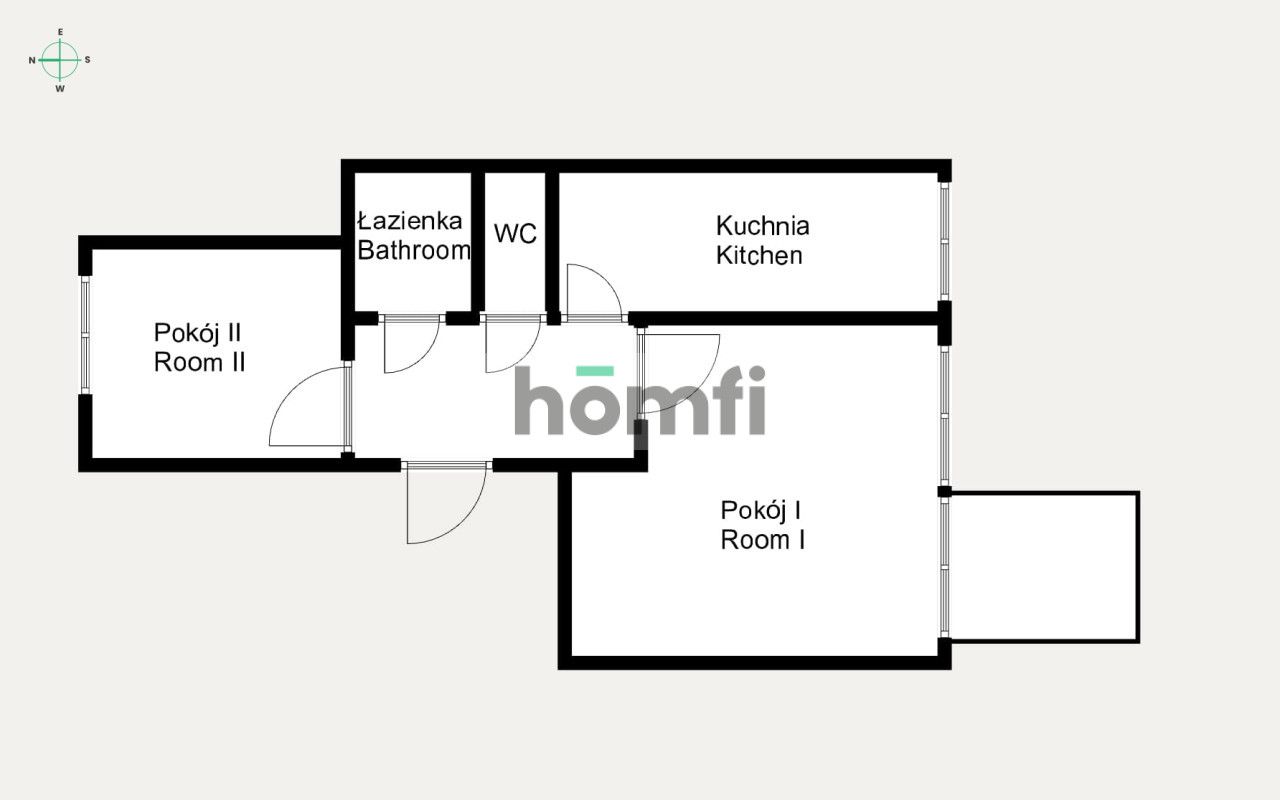 2 oddzielne pokoje z balkonem | Dobrego Pasterza - Mieszkanie - Wynajem - Kraków, Śródmieście / Prądnik Czerwony