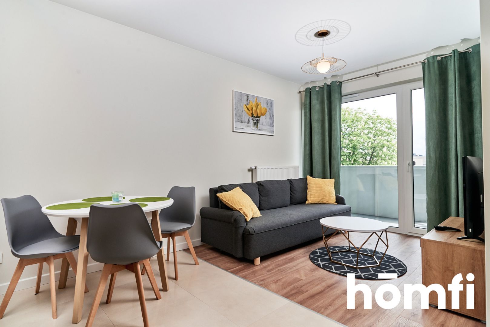 Modern 2-room apartment at Małopanewska street next to Magnolia - Квартира - Оренда - Wrocław, Fabryczna / Gądów Mały