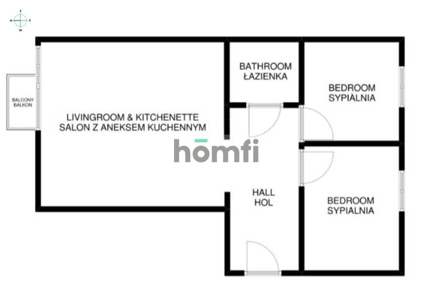 Mieszkanie 3 pok 54 m2 Krzyki - Mieszkanie - Wynajem - Wrocław, Fabryczna / Grabiszyn