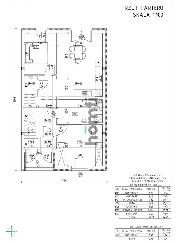 Narożne mieszkanie z ogródkiem w spokojnej okolicy z ogrzewaniem podłogowym i rekuperacją - Mieszkanie - Sprzedaż - Rzeszowski, Boguchwała