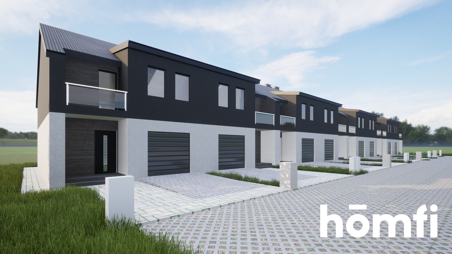 Na sprzedaż nowoczesny dom szeregowy z garażem i ogródkiem – Boguchwała, bez PCC! - Dom - Sprzedaż - Rzeszowski, Boguchwała