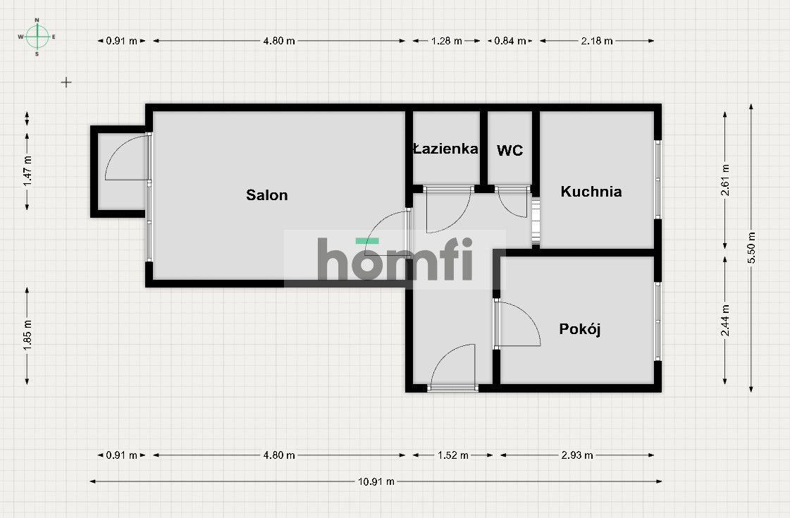 Komfortowe mieszkanie na Grudziądzkiej na wynajem - Mieszkanie - Wynajem - Toruń, Mokre