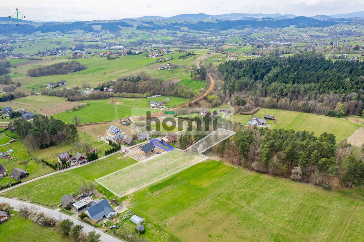 Beautiful view plot with private forest - Ділянка - Продаж - Limanowski, Limanowa / Męcina