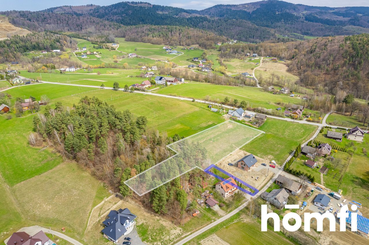 Beautiful view plot with private forest - Ділянка - Продаж - Limanowski, Limanowa / Męcina