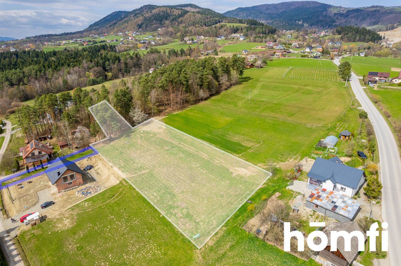 Beautiful view plot with private forest - Ділянка - Продаж - Limanowski, Limanowa / Męcina