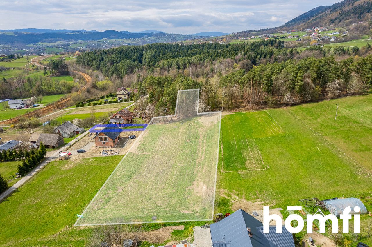 Beautiful view plot with private forest - Ділянка - Продаж - Limanowski, Limanowa / Męcina