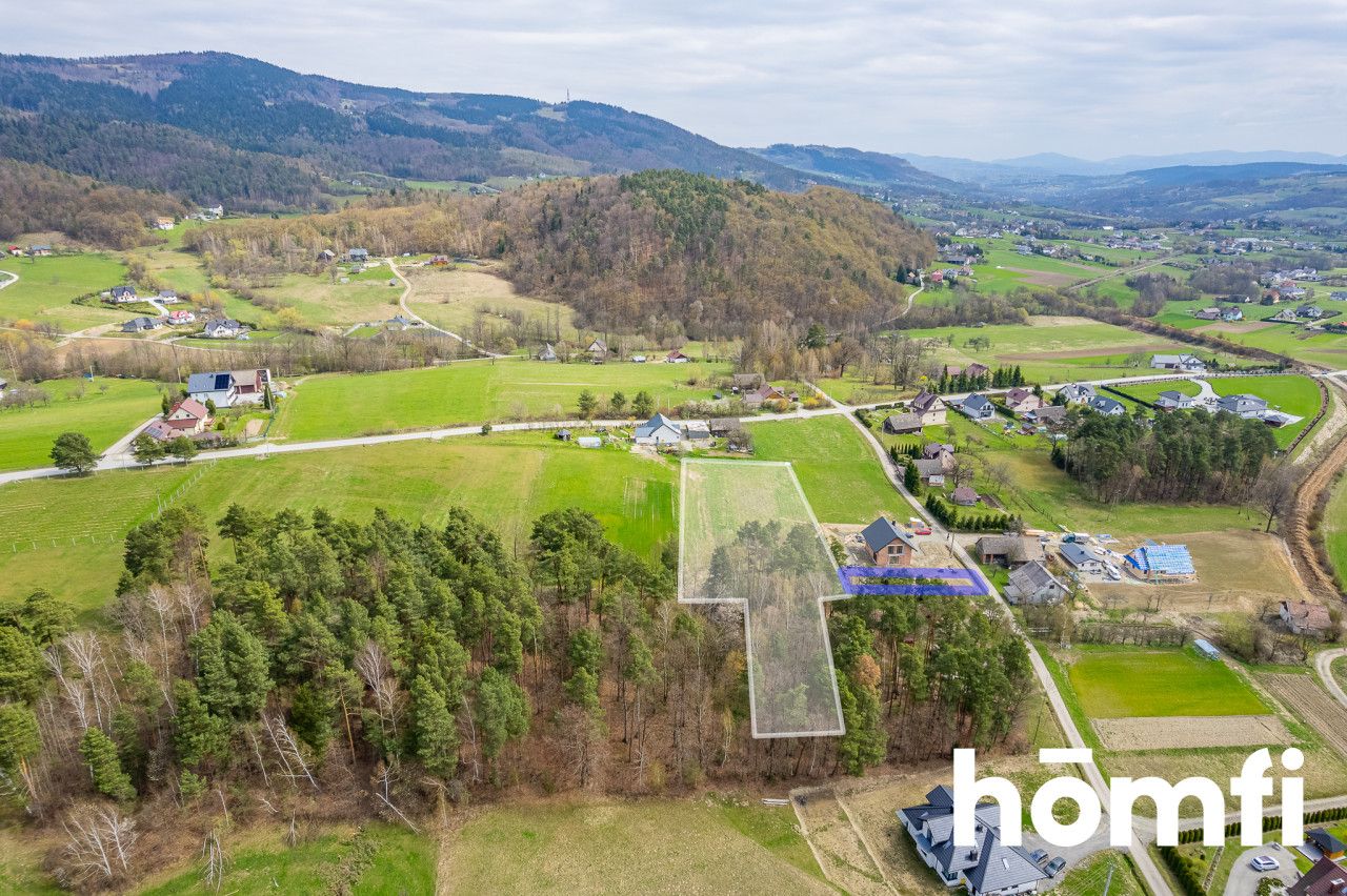 Beautiful view plot with private forest - Ділянка - Продаж - Limanowski, Limanowa / Męcina
