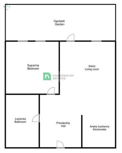 Dwupokojowe mieszkanie z ogródkiem/Maślice - Mieszkanie - Sprzedaż - Wrocław, Fabryczna
