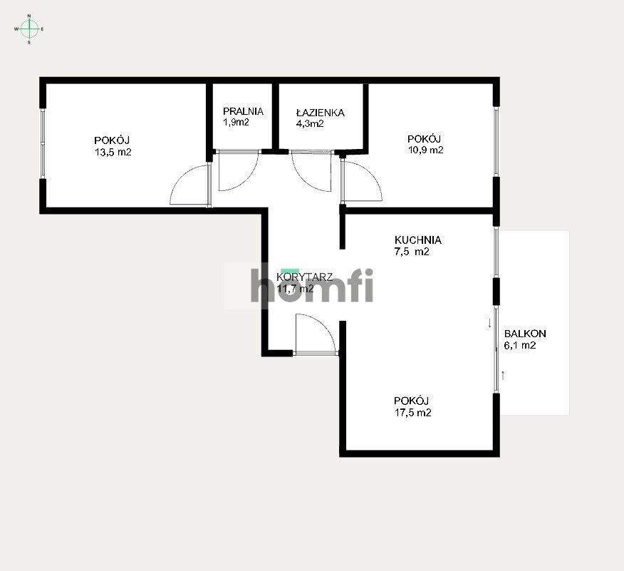 3 ROOMS - TO THE ENTRANCE - IDEA HOUSING ESTATE - Apartment - Sale - Radom, Wacyn