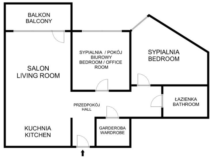 BRIGHT 3-ROOM APARTMENT | WARDROBE | AIR CONDITIONING | BALCONY | UNDERGROUND PARKING | STORAGE ROOM | PRANDOTY STR. CLOSE TO THE CENTER - Apartment - Rent - Kraków, Śródmieście