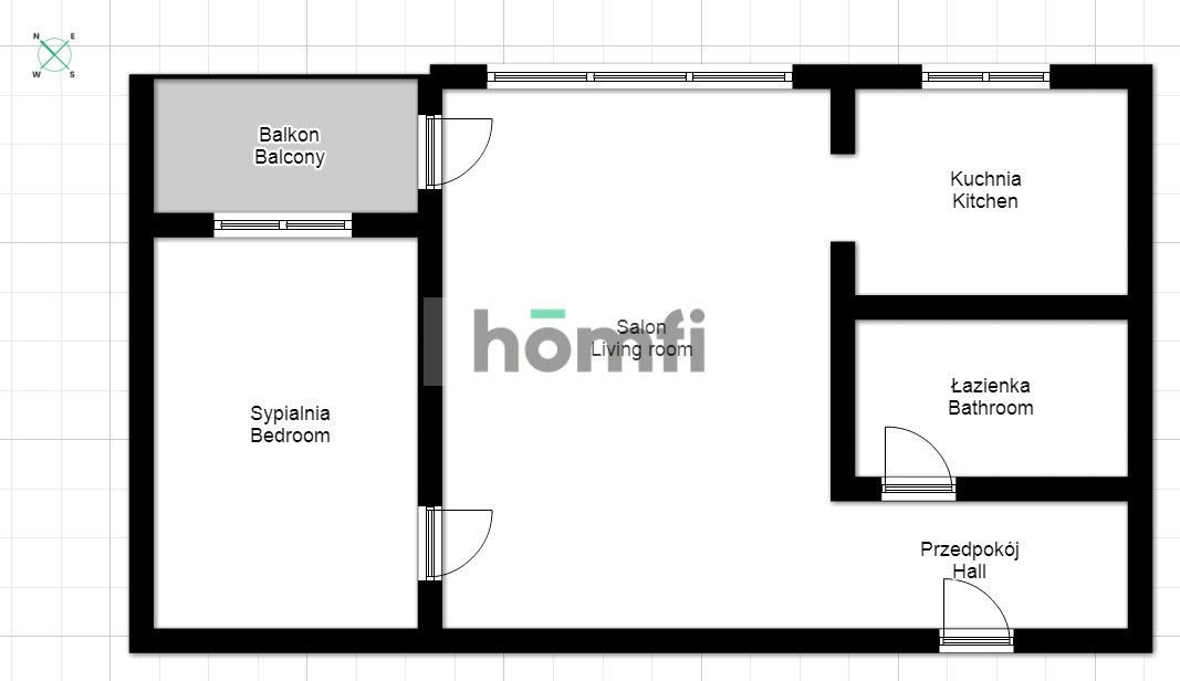 2-room flat next to University of Economics - Квартира - Оренда - Wrocław, Krzyki