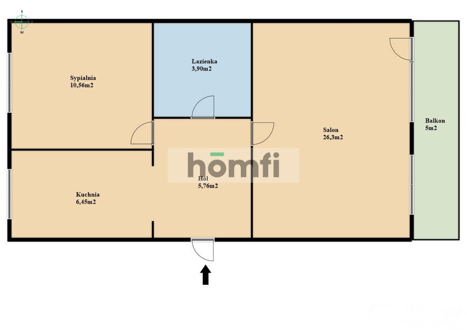 Cozy 2-room apartment in the city center - Apartment - Rent - Rzeszów, Śródmieście