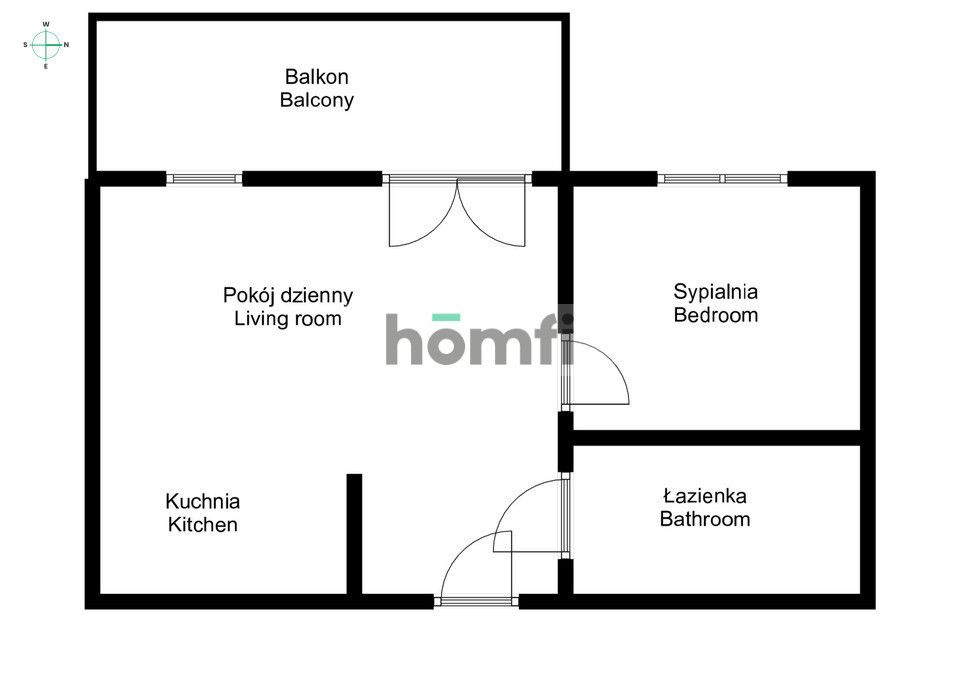 Dwupokojowe mieszkanie przy Olimpia Port - 42m2, ul. Chałupnicza - Mieszkanie - Wynajem - Wrocław, Psie Pole / Swojczyce