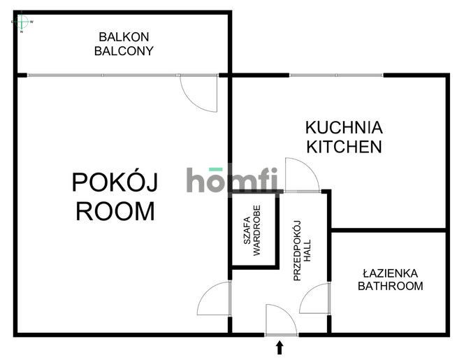 BRIGHT LIGHTED 1 ROOM BY THE PARK | SEPARATE KITCHEN | BASEMENT | BALCONY - Apartment - Sale - Kraków, Podgórze / Bieżanów-Prokocim