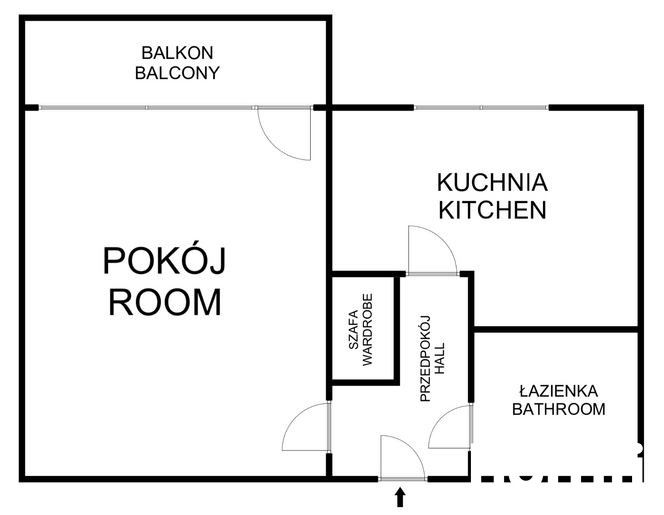 BRIGHT LIGHTED 1 ROOM BY THE PARK | SEPARATE KITCHEN | BASEMENT | BALCONY - Apartment - Sale - Kraków, Podgórze / Bieżanów-Prokocim